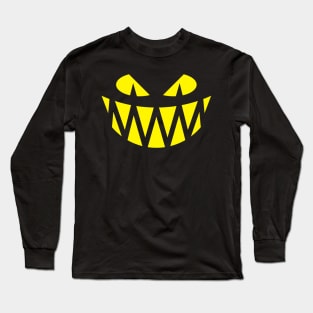 Halloween Fright (Jack O’Lantern / Smile / Teeth / Yellow) Long Sleeve T-Shirt